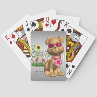The Yard Flower Fence Playing Cards