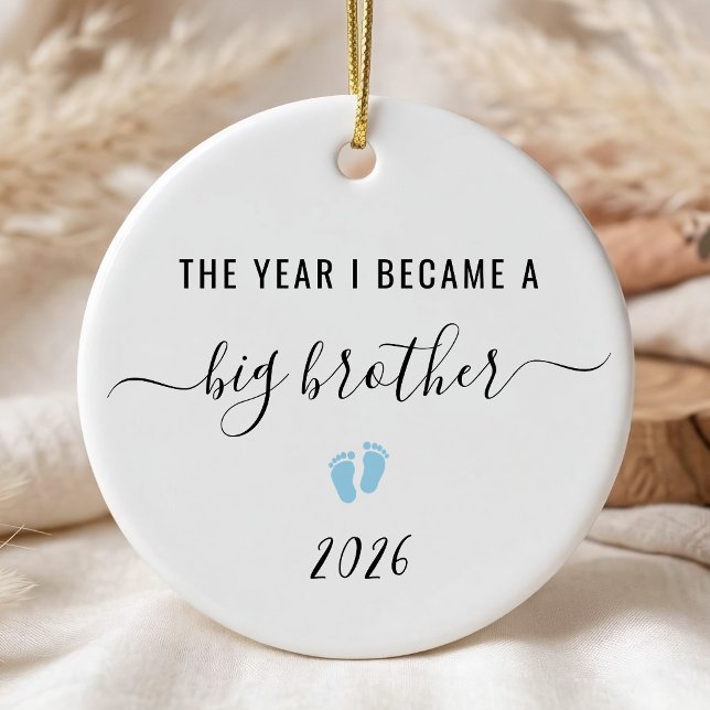 The Year I Became a Big Brother Ceramic Tree Decoration (Creator Uploaded)