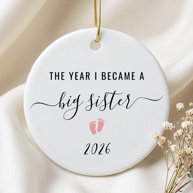 The Year I Became a Big Sister Ceramic Tree Decoration (Creator Uploaded)
