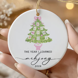 The Year I Learned Mahjong Christmas Ornament