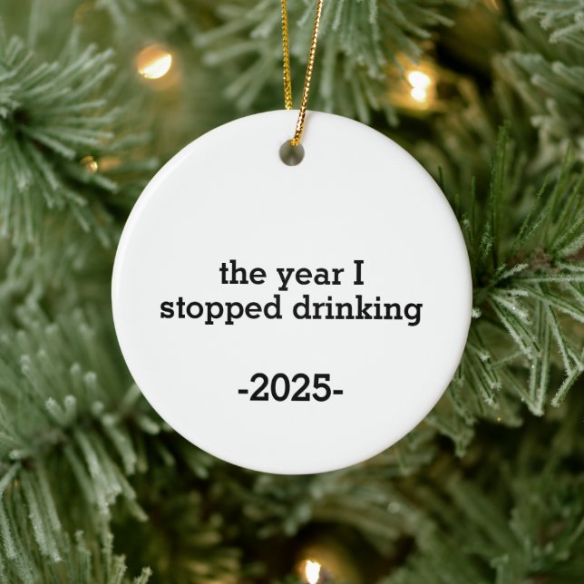 the year i stopped drinking ceramic tree decoration (Tree)