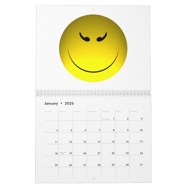 The Year in Faces Calendar (Jan 2026)