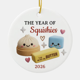 The Year of Squishies 3D Kawaii Clay Ornament