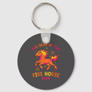 The Year Of The Fire Horse 2026 Celebration Design Key Ring
