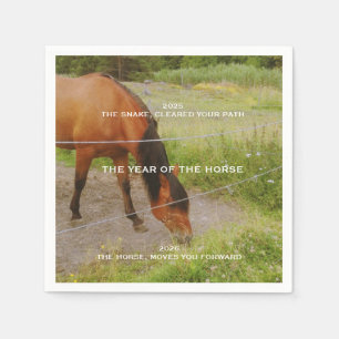 The year of the Horse, 2026 qoute  Napkin