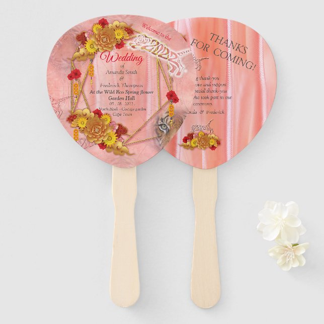 The Year of the Tiger Hand Fan (Front and Back)