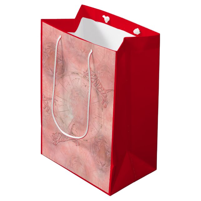 The Year of the Tiger Medium Gift Bag (Front Angled)