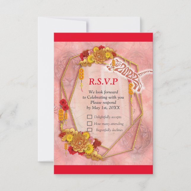 The Year of the Tiger RSVP Card (Front)