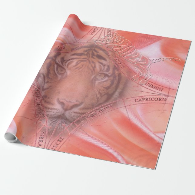 The year of the Tiger Wrapping Paper (Unrolled)