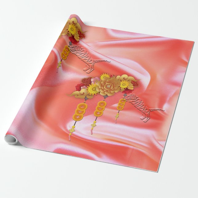 The year of the Tiger Wrapping Paper (Unrolled)