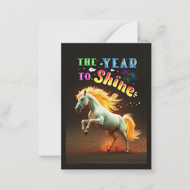 The Year To Shine Card (Front)