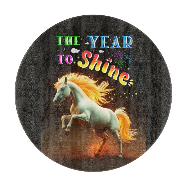 The Year To Shine Cutting Board (Front)