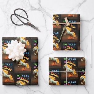 The Year To Shine Wrapping Paper Sheet