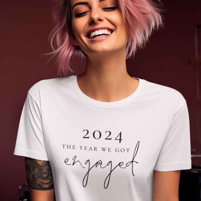 The Year We Got Engaged Script T-Shirt (Creator Uploaded)
