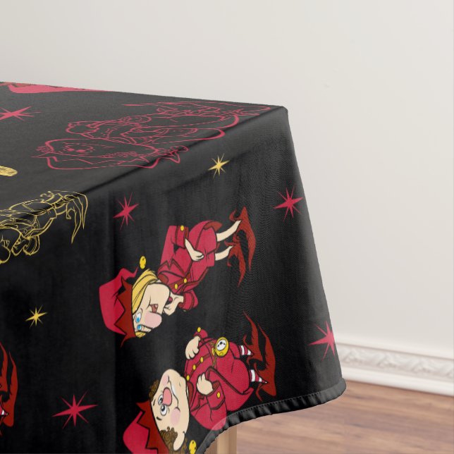 THE YEAR WITHOUT A SANTA CLAUS™ | Elf Pattern Tablecloth (In Situ)