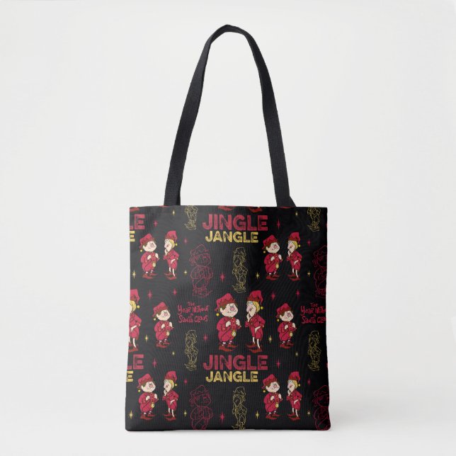 THE YEAR WITHOUT A SANTA CLAUS™ | Elf Pattern Tote Bag (Front)