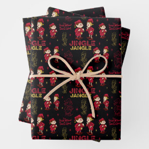 THE YEAR WITHOUT A SANTA CLAUS™   Elf Pattern Wrapping Paper Sheet