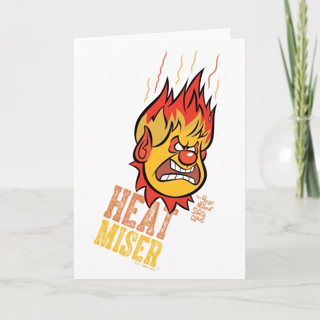 THE YEAR WITHOUT A SANTA CLAUS™ Heat Miser Fuming Holiday Card (Front)