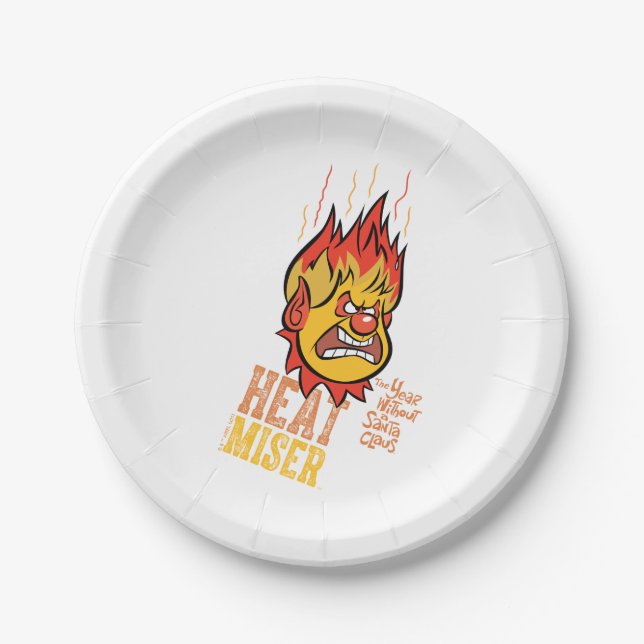THE YEAR WITHOUT A SANTA CLAUS™ Heat Miser Fuming Paper Plate (Front)