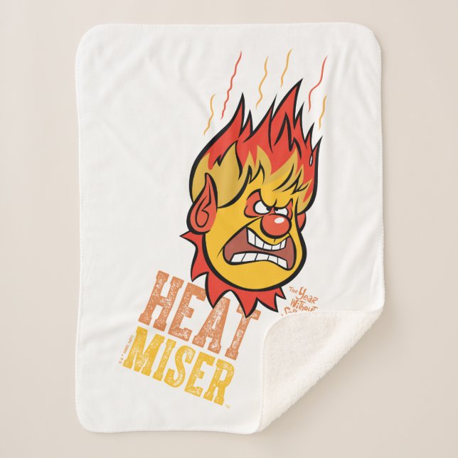 THE YEAR WITHOUT A SANTA CLAUS™ Heat Miser Fuming Sherpa Blanket (Front)
