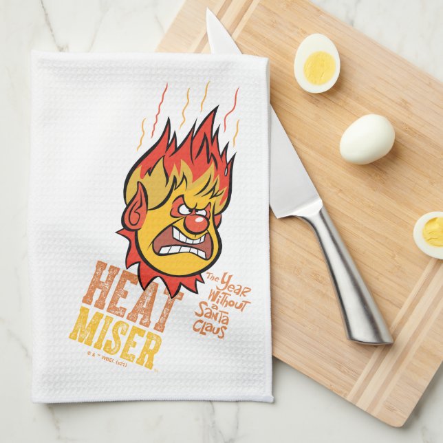 THE YEAR WITHOUT A SANTA CLAUS™ Heat Miser Fuming Tea Towel (Quarter Fold)