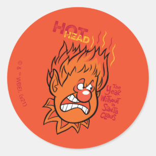 THE YEAR WITHOUT A SANTA CLAUS™   Hot Head Classic Round Sticker
