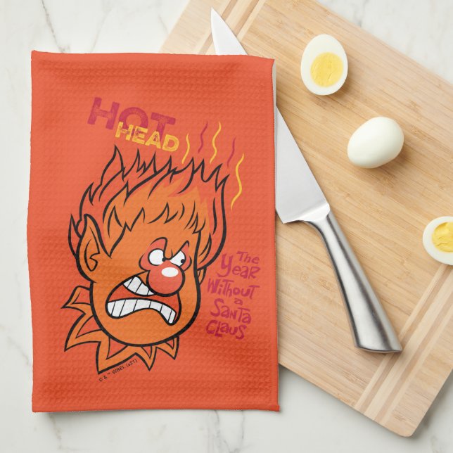 THE YEAR WITHOUT A SANTA CLAUS™ | Hot Head Tea Towel (Quarter Fold)