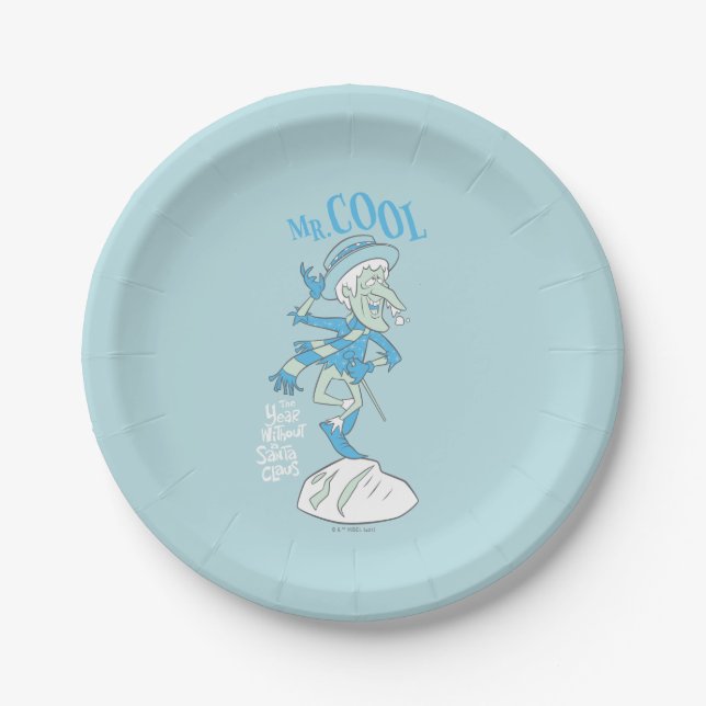 THE YEAR WITHOUT A SANTA CLAUS™ | Mr. Cool Paper Plate (Front)
