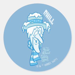THE YEAR WITHOUT A SANTA CLAUS™   Snow Miser Chill Classic Round Sticker