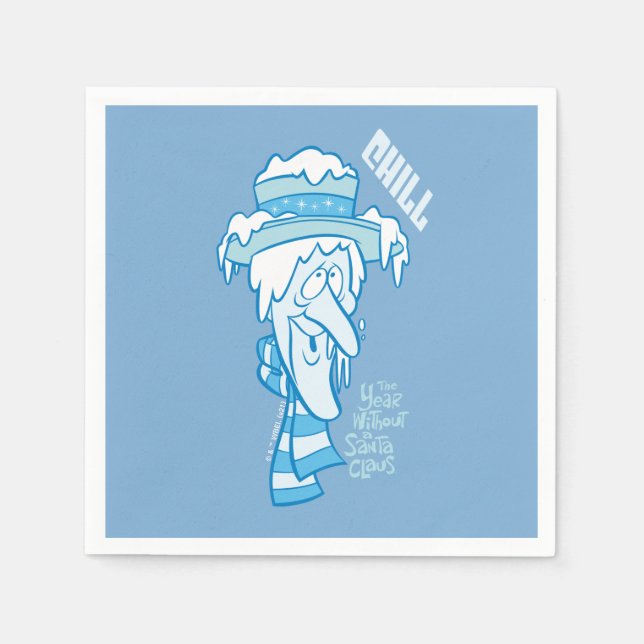 THE YEAR WITHOUT A SANTA CLAUS™ | Snow Miser Chill Napkin (Front)
