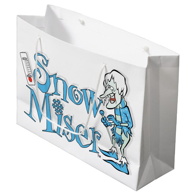 THE YEAR WITHOUT A SANTA CLAUS™ | Snow Miser Large Gift Bag (Front Angled)