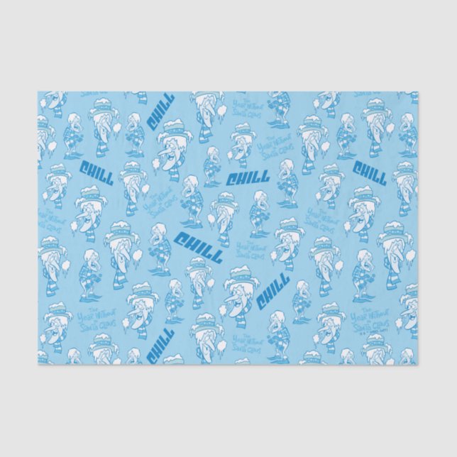 THE YEAR WITHOUT A SANTA CLAUS™ Snow Miser Pattern Tissue Paper (Front)