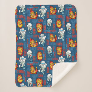 THE YEAR WITHOUT A SANTA CLAUS™ Snowtown Showdow Sherpa Blanket