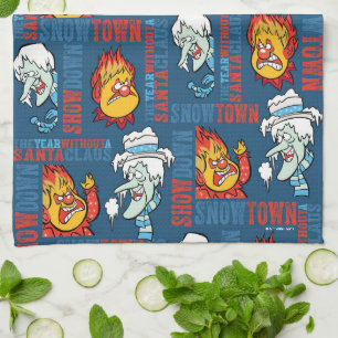THE YEAR WITHOUT A SANTA CLAUS™ Snowtown Showdown Tea Towel