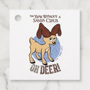 THE YEAR WITHOUT A SANTA CLAUS™   Vixen "Oh Deer" Favour Tags