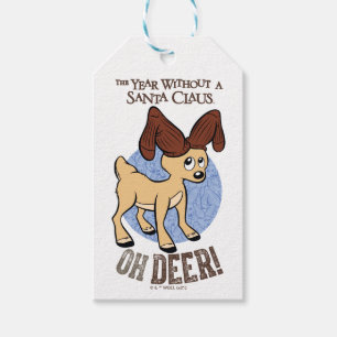 THE YEAR WITHOUT A SANTA CLAUS™   Vixen "Oh Deer" Gift Tags