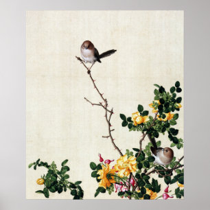 The Yellow Barberry and Fish with Peony Fine Art Poster