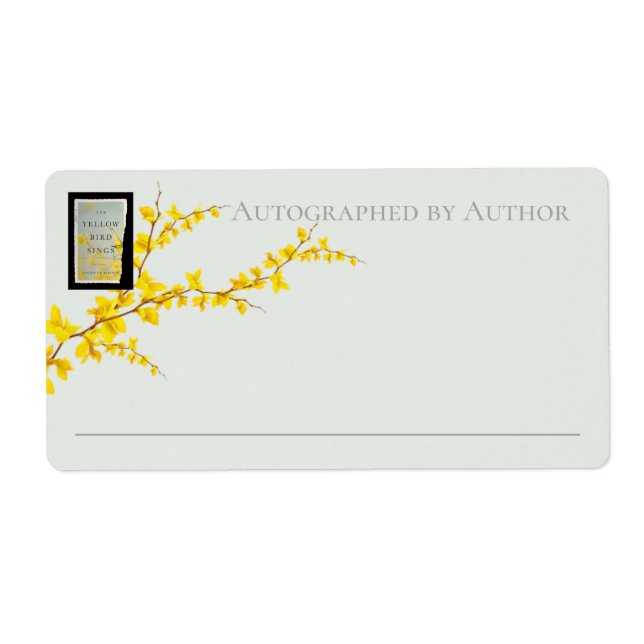 The Yellow Bird Sings | Jennifer Rosner Bookplate (Front)