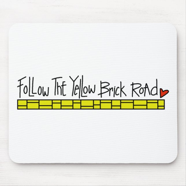 The Yellow Brick Road Mouse Mat (Front)
