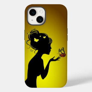 The Yellow Butterfly Woman Case-Mate iPhone 14 Case