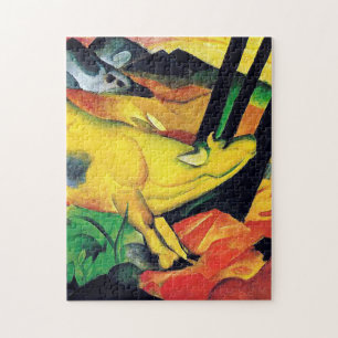 The yellow cow by Franz Marc Jigsaw Puzzle