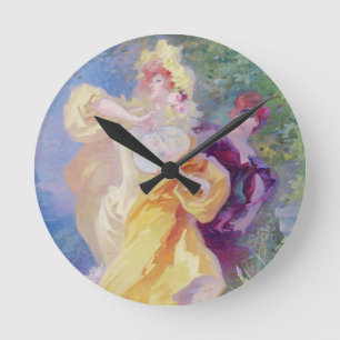 The Yellow Domino, design for a tapestry Round Clock
