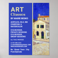 The Yellow House By Vincent Van Gogh, Art Classes