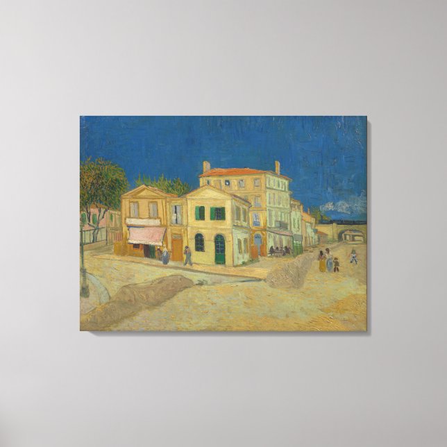 The Yellow House by Vincent van Gogh Canvas Print (Front)