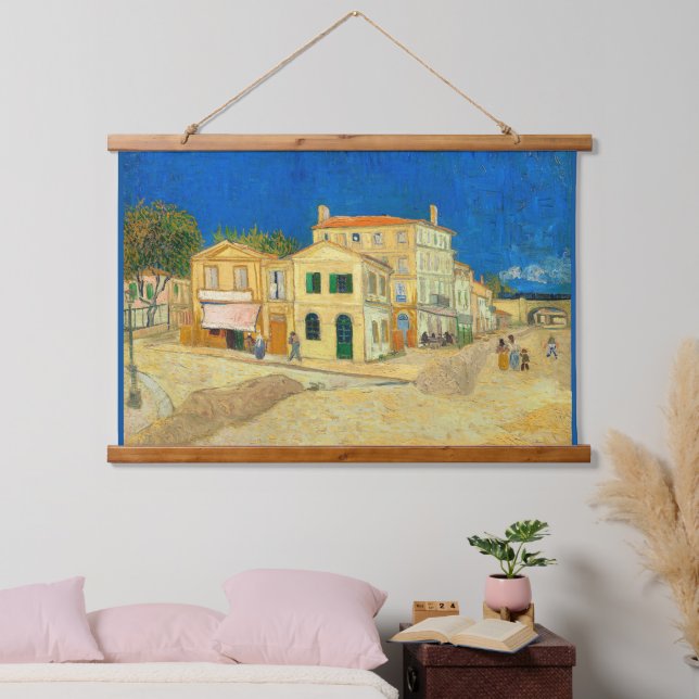 The Yellow House by Vincent Van Gogh Hanging Tapestry (Bedroom)