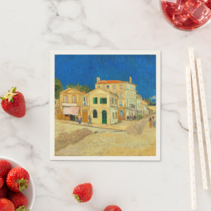 The Yellow House by Vincent Van Gogh Napkin