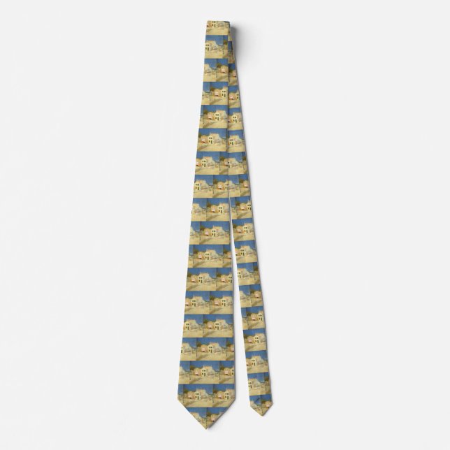 The Yellow House by Vincent van Gogh Tie (Front)