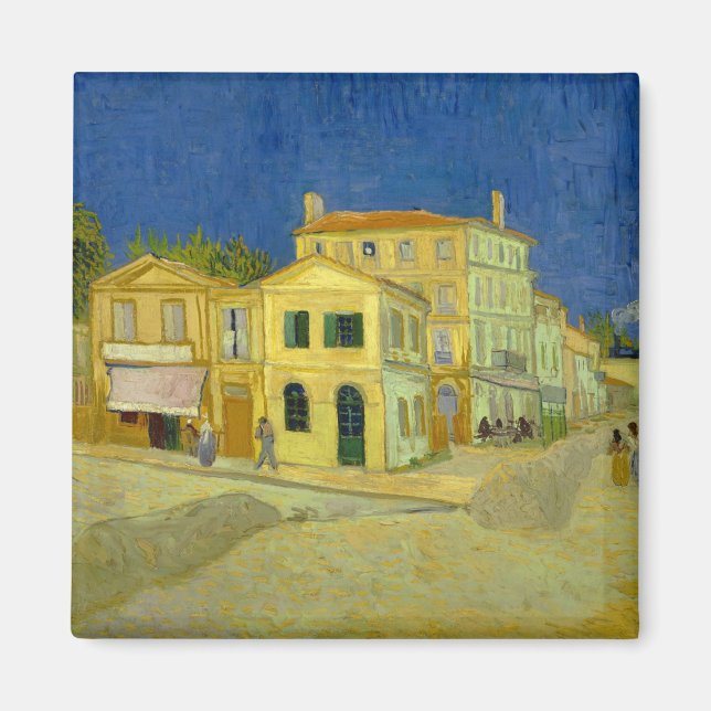The Yellow House (F464) Van Gogh Fine Art Magnet (Front)
