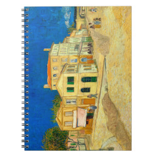 The yellow house landscape art Van Gogh spiral Notebook