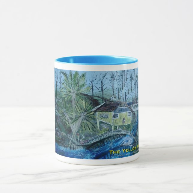 the yellow house mug (Center)